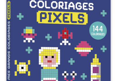 Duża kolorowanka Kolorowe pixele