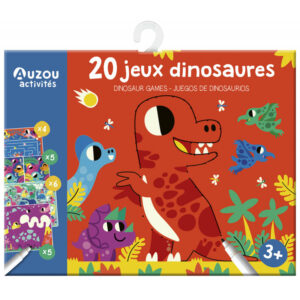 Auzou - 20 gier i łamigłówek Dinozaury